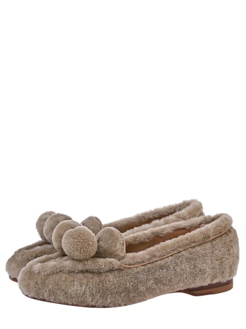 Лоферы из овчины SANTONI