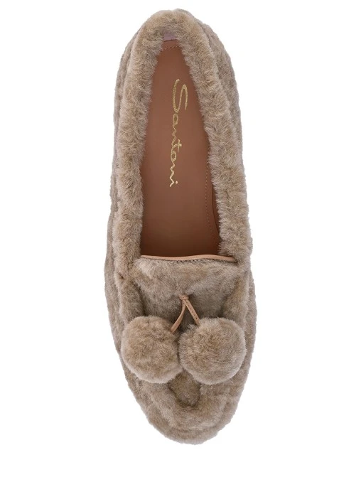 Лоферы из овчины SANTONI