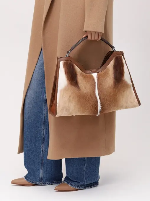 Сумка из меха GIANNI CHIARINI