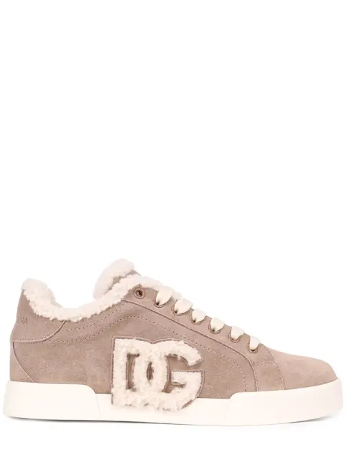 Кеды замшевые на меху Portofino Light DOLCE & GABBANA