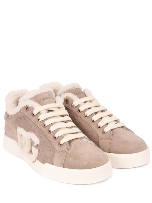 Кеды замшевые на меху Portofino Light DOLCE & GABBANA