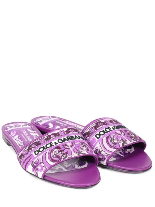Шлепанцы комбинированные DOLCE & GABBANA
