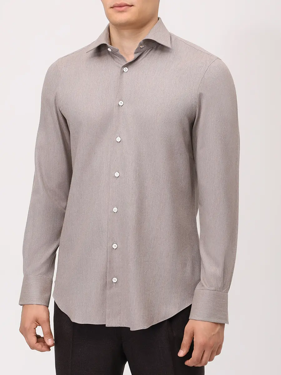 Рубашка Regular Fit из лиоцелла и хлопка