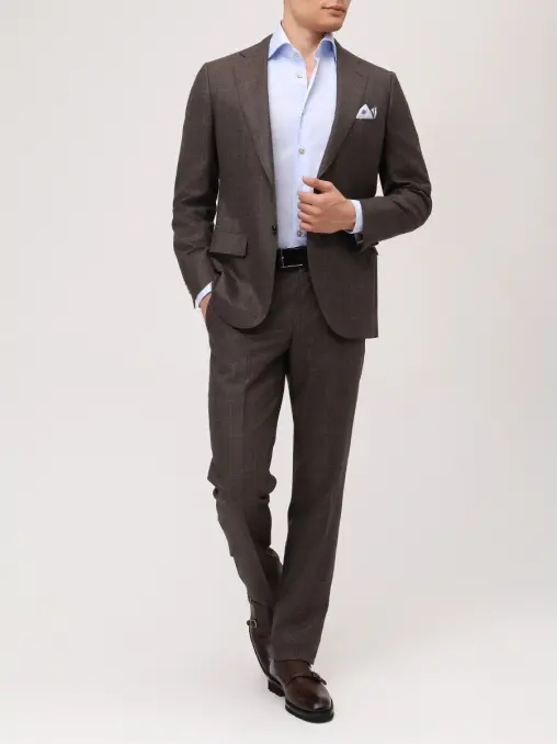 Рубашка Slim Fit хлопковая KITON