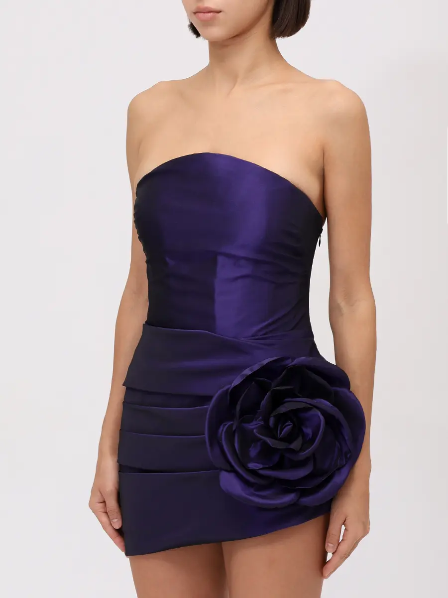 Платье атласное