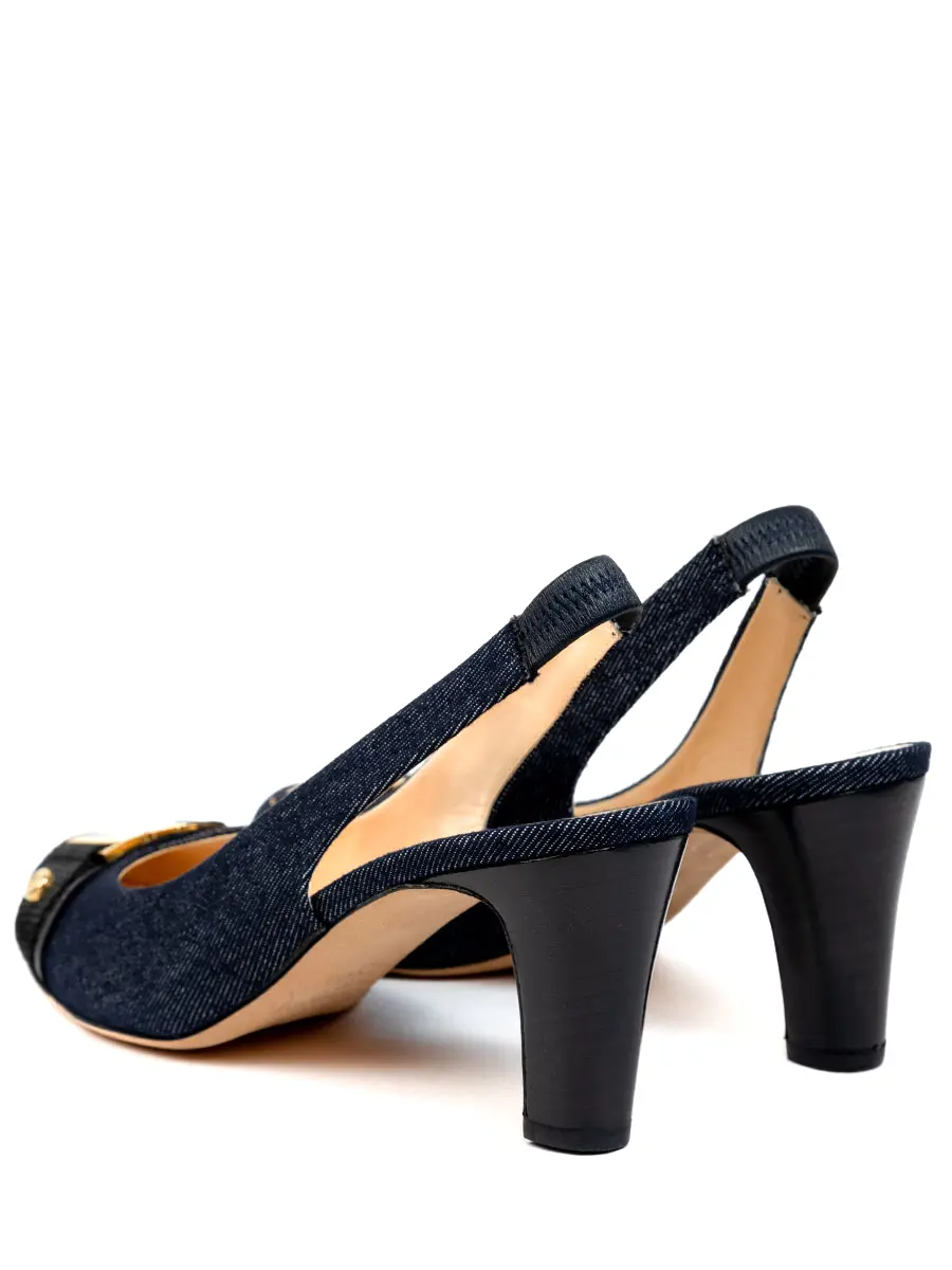 Туфли из кожи и текстиля