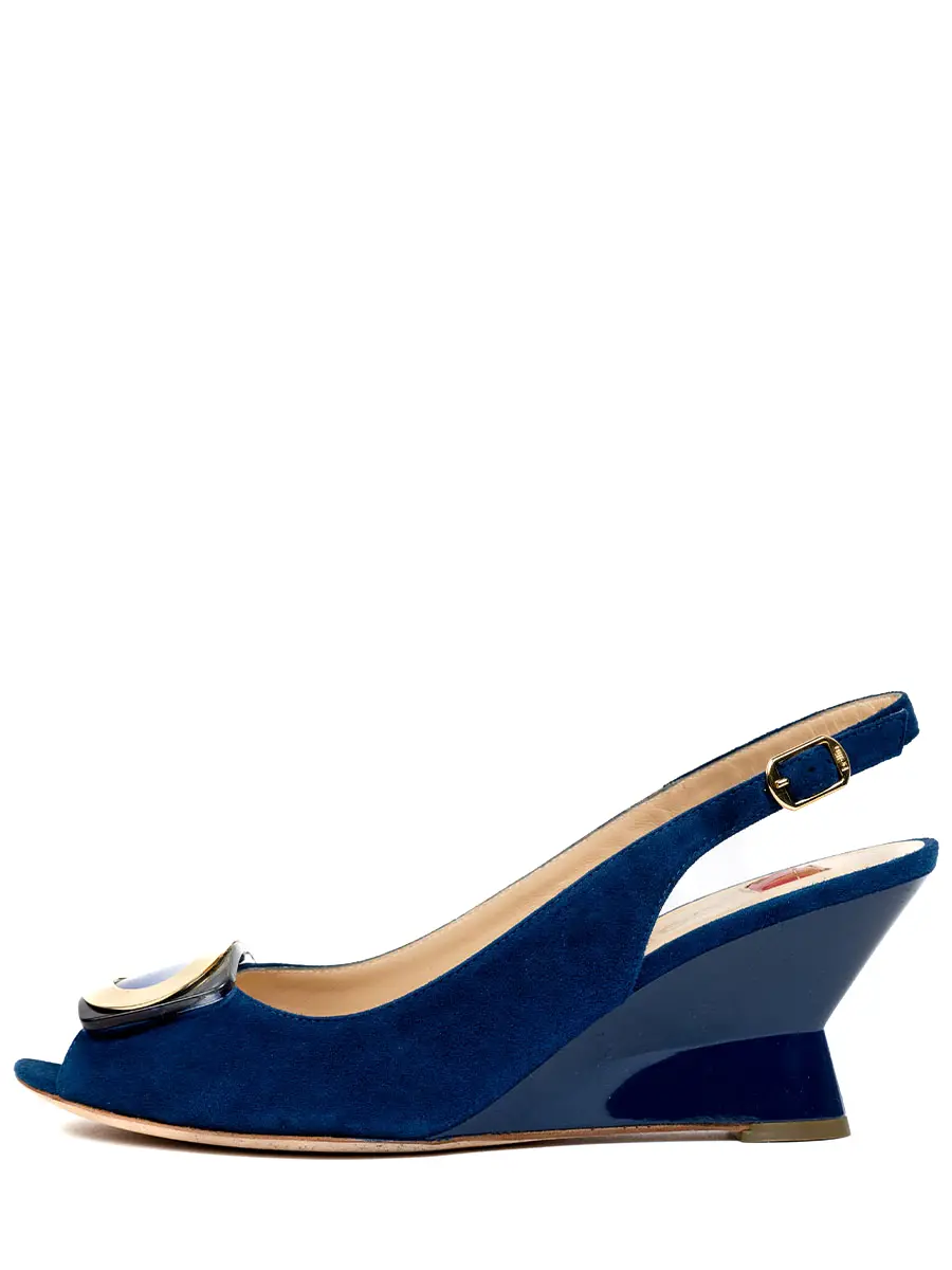 Босоножки замшевые