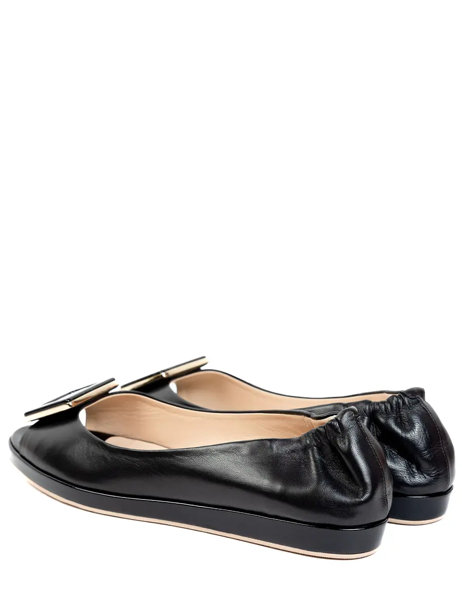 Балетки кожаные