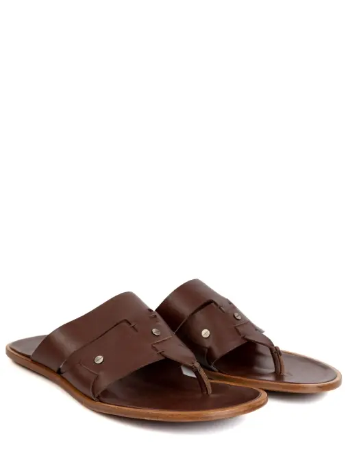 Шлепанцы кожаные CALVIN KLEIN