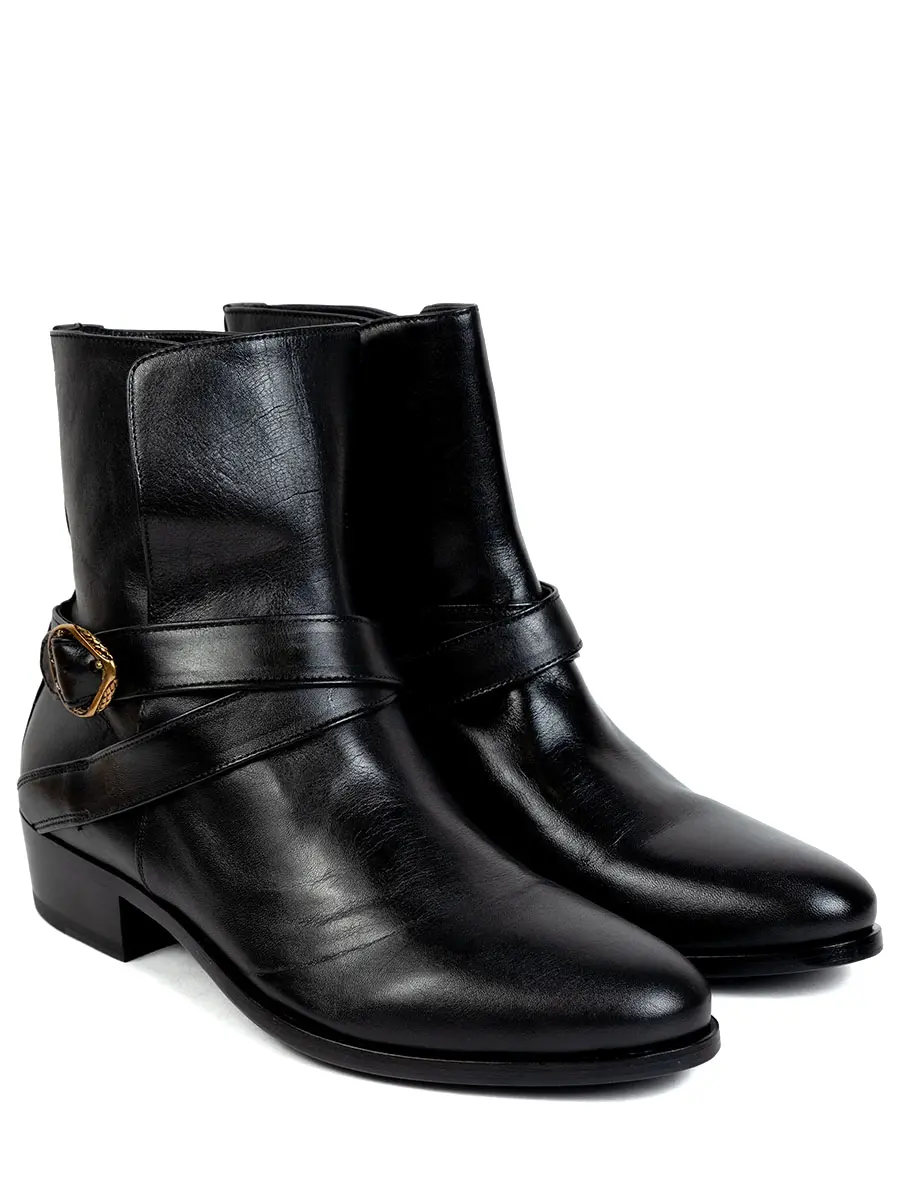 Ботинки кожаные