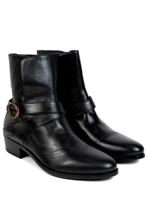 Ботинки кожаные ROBERTO CAVALLI