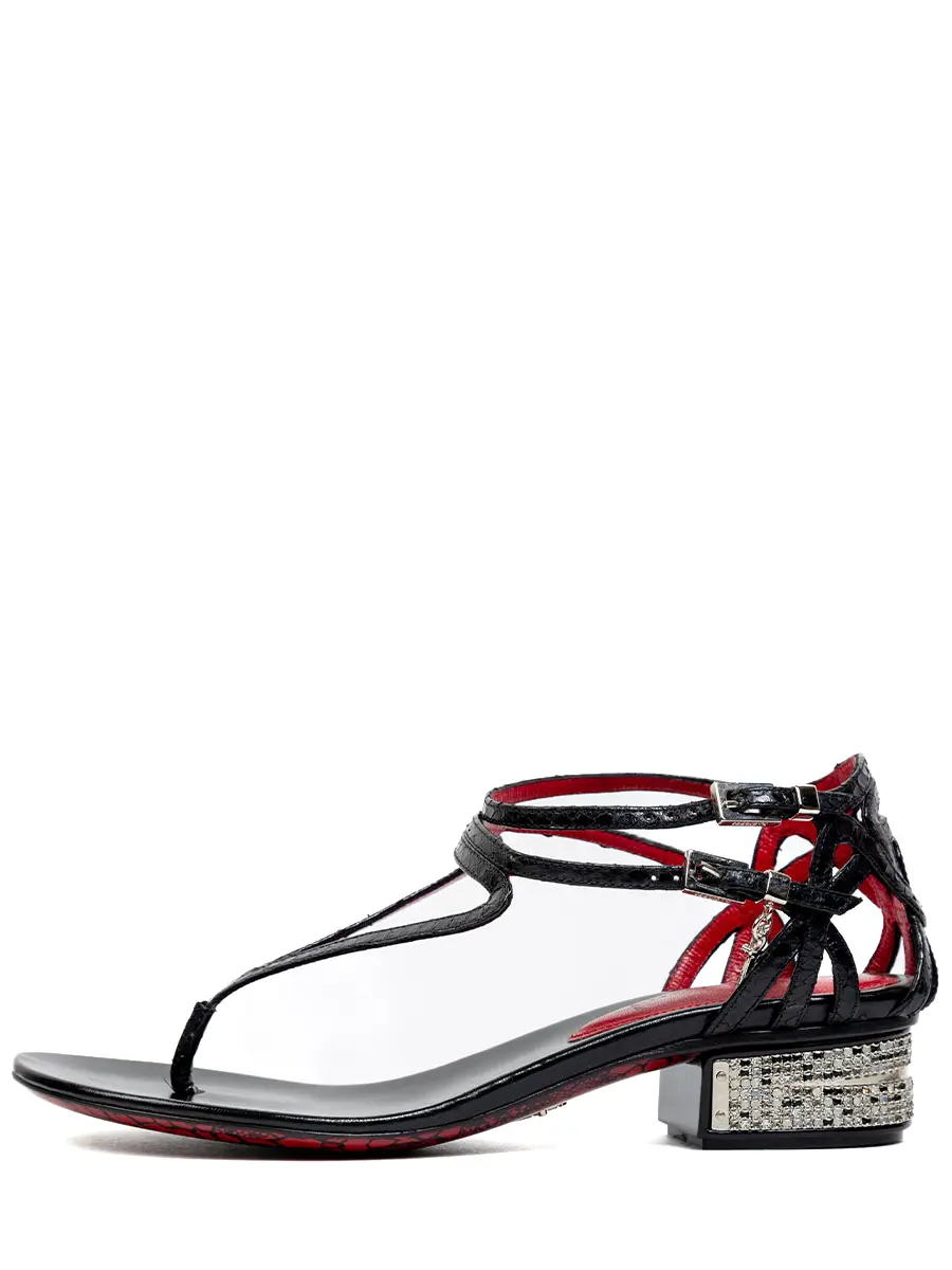 Сандалии кожаные