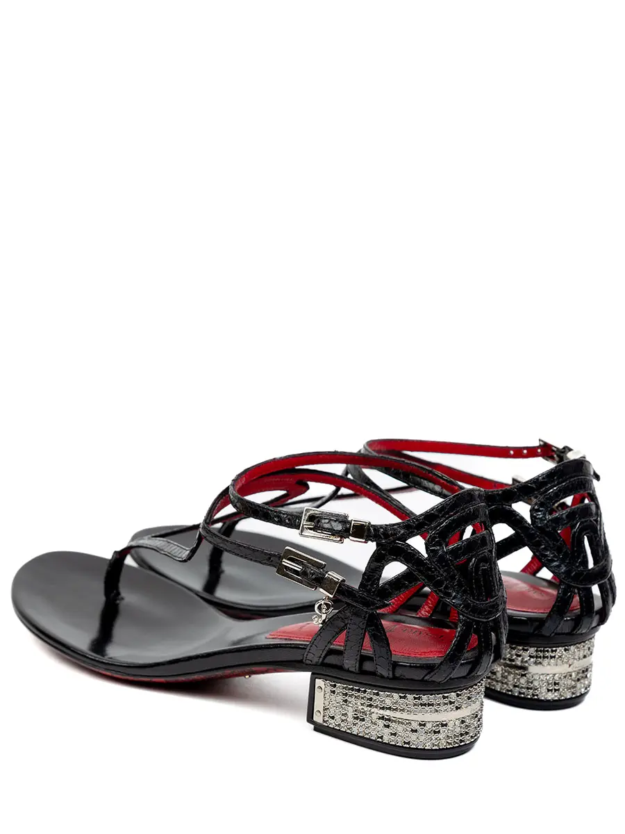 Сандалии кожаные