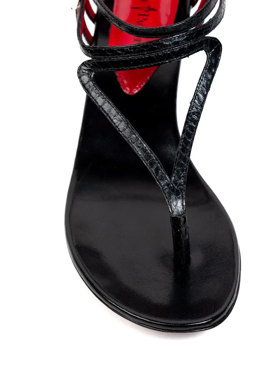 Сандалии кожаные