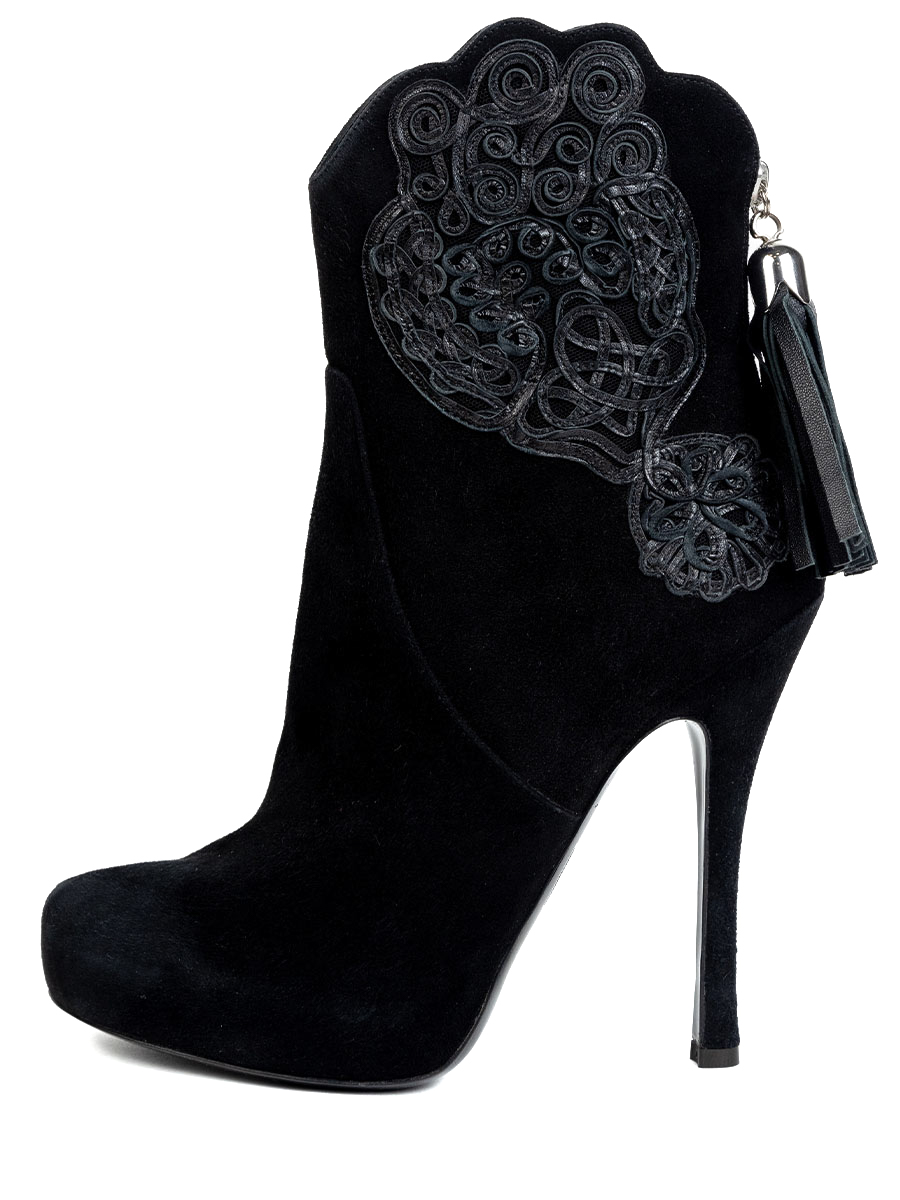 Ботильоны замшевые