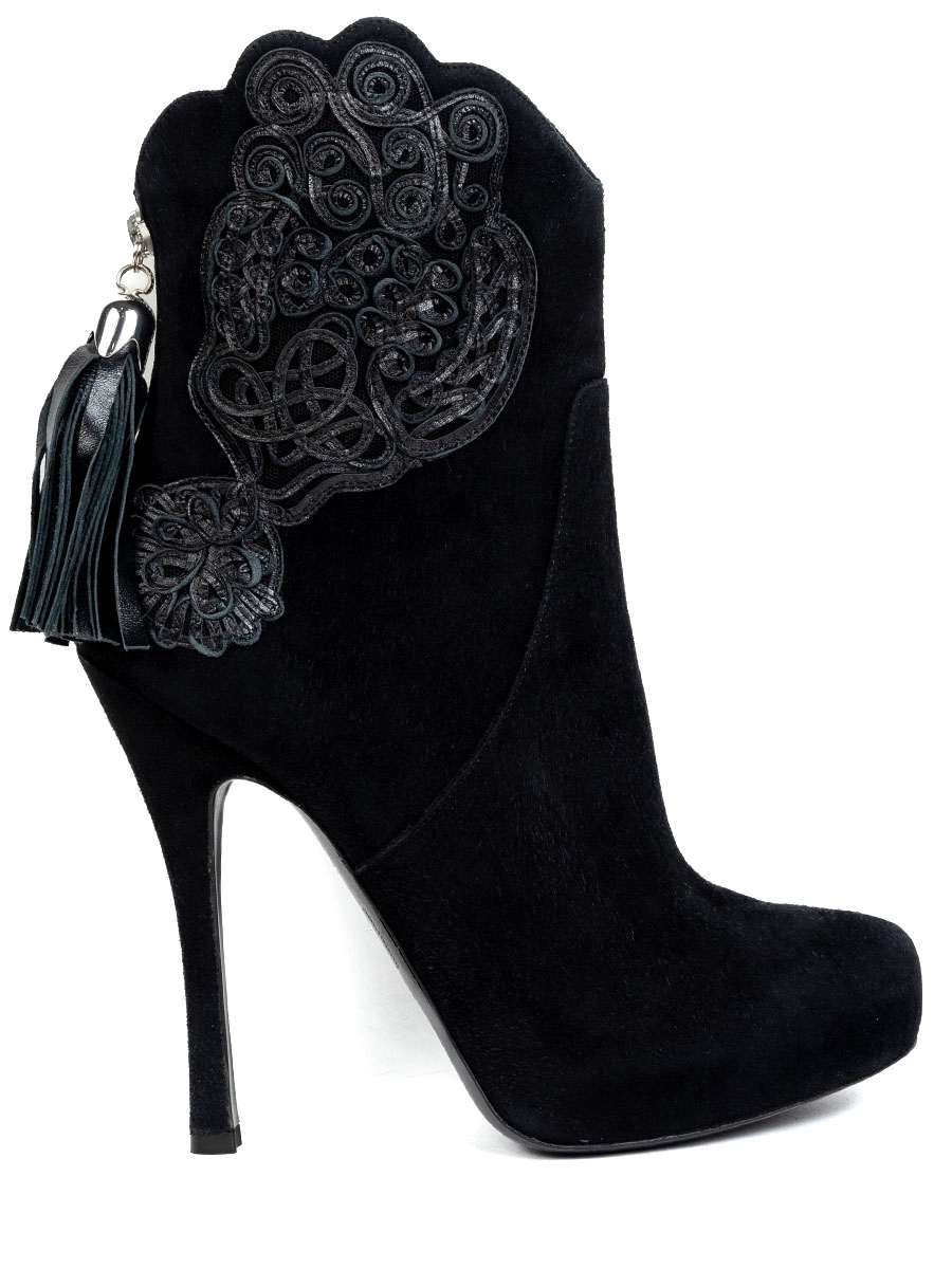 Ботильоны замшевые