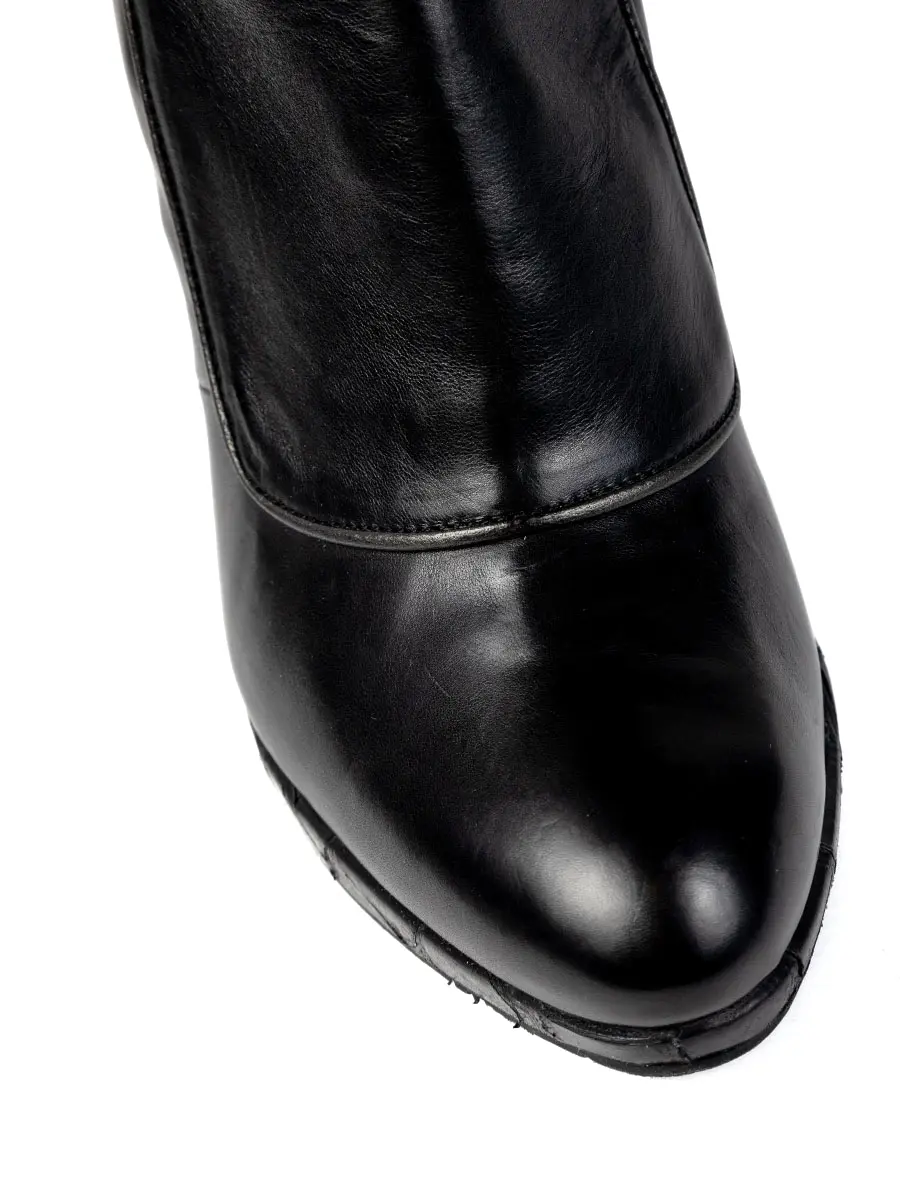 Сапоги кожаные