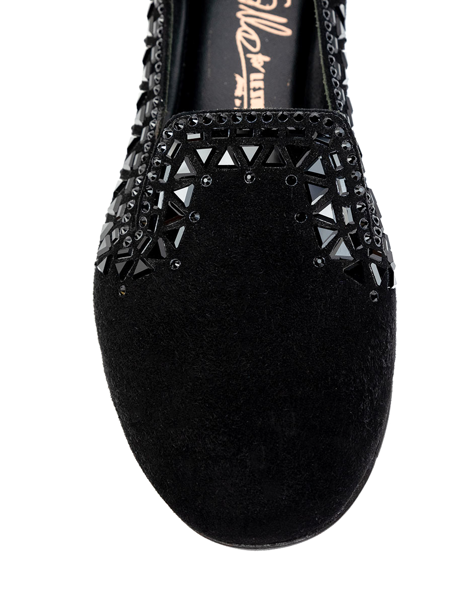 Балетки замшевые