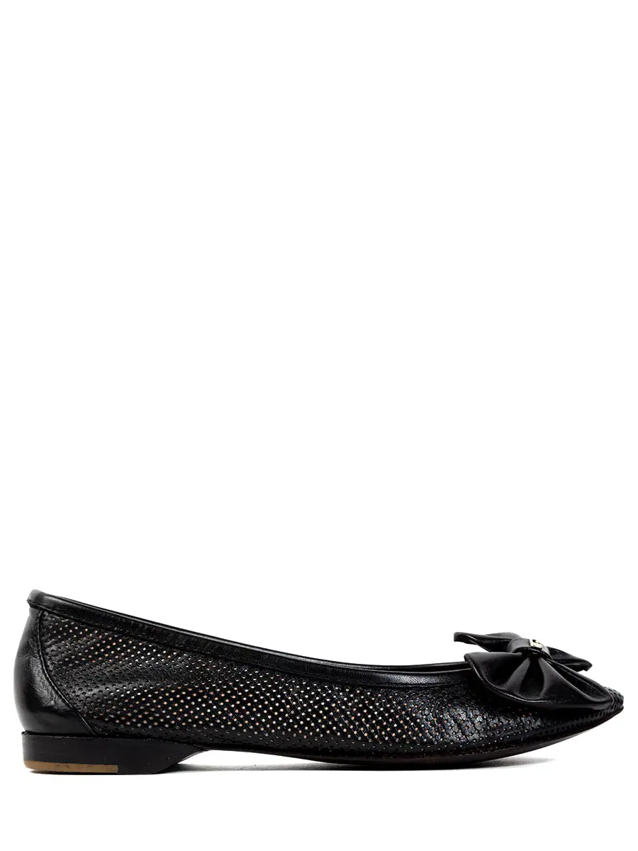 Балетки кожаные