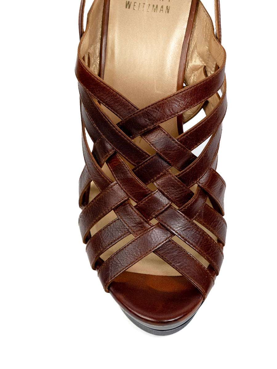 Босоножки кожаные