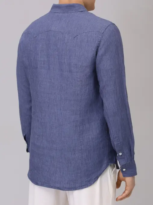 Рубашка Slim Fit льняная MC2 SAINT BARTH