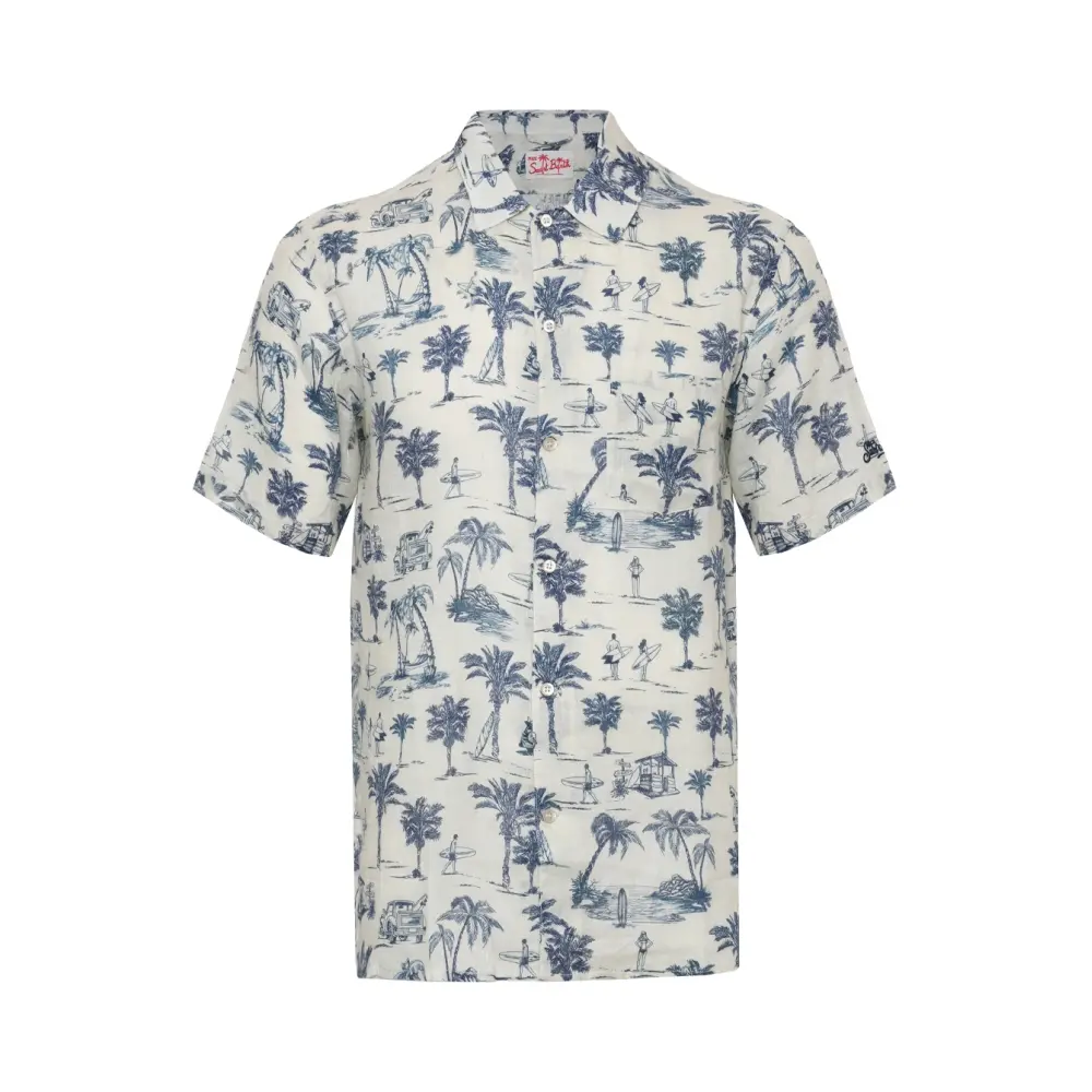 Рубашка Regular Fit льняная