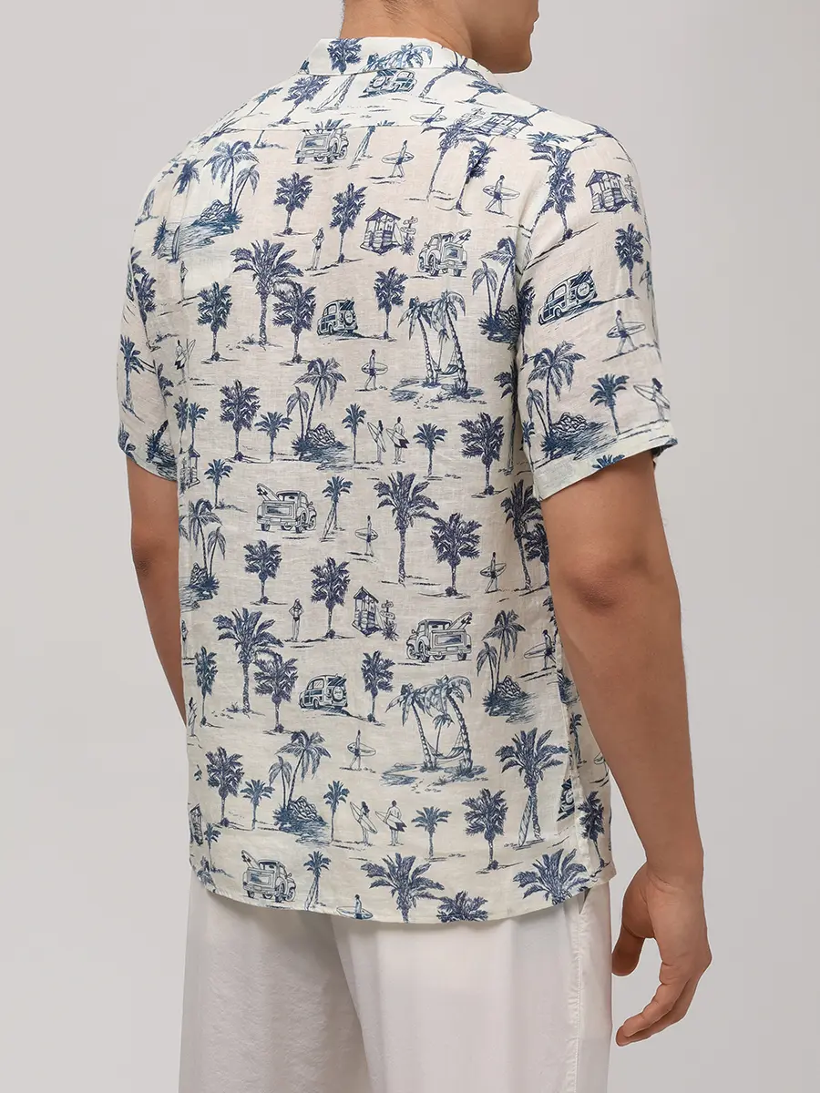 Рубашка Regular Fit льняная