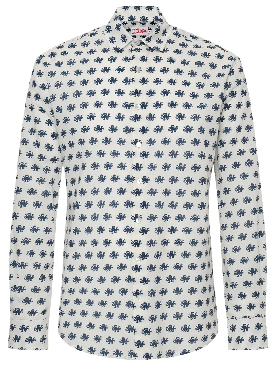 Рубашка Slim Fit хлопковая