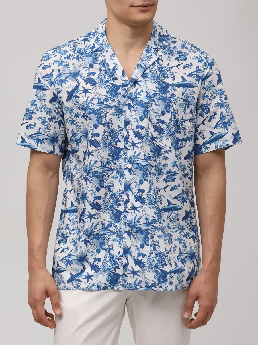 Рубашка Regular Fit хлопковая