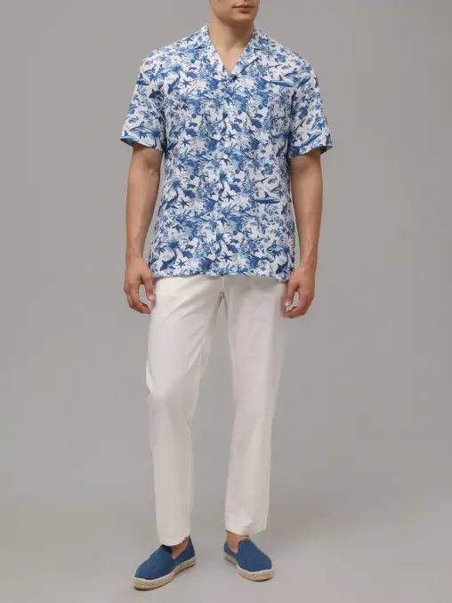 Рубашка Regular Fit хлопковая MC2 SAINT BARTH