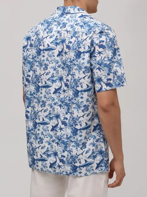 Рубашка Regular Fit хлопковая MC2 SAINT BARTH