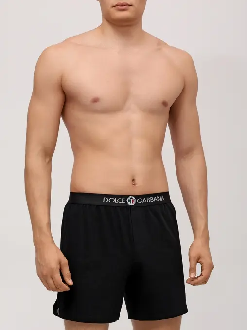 Трусы-шорты хлопковые DOLCE & GABBANA