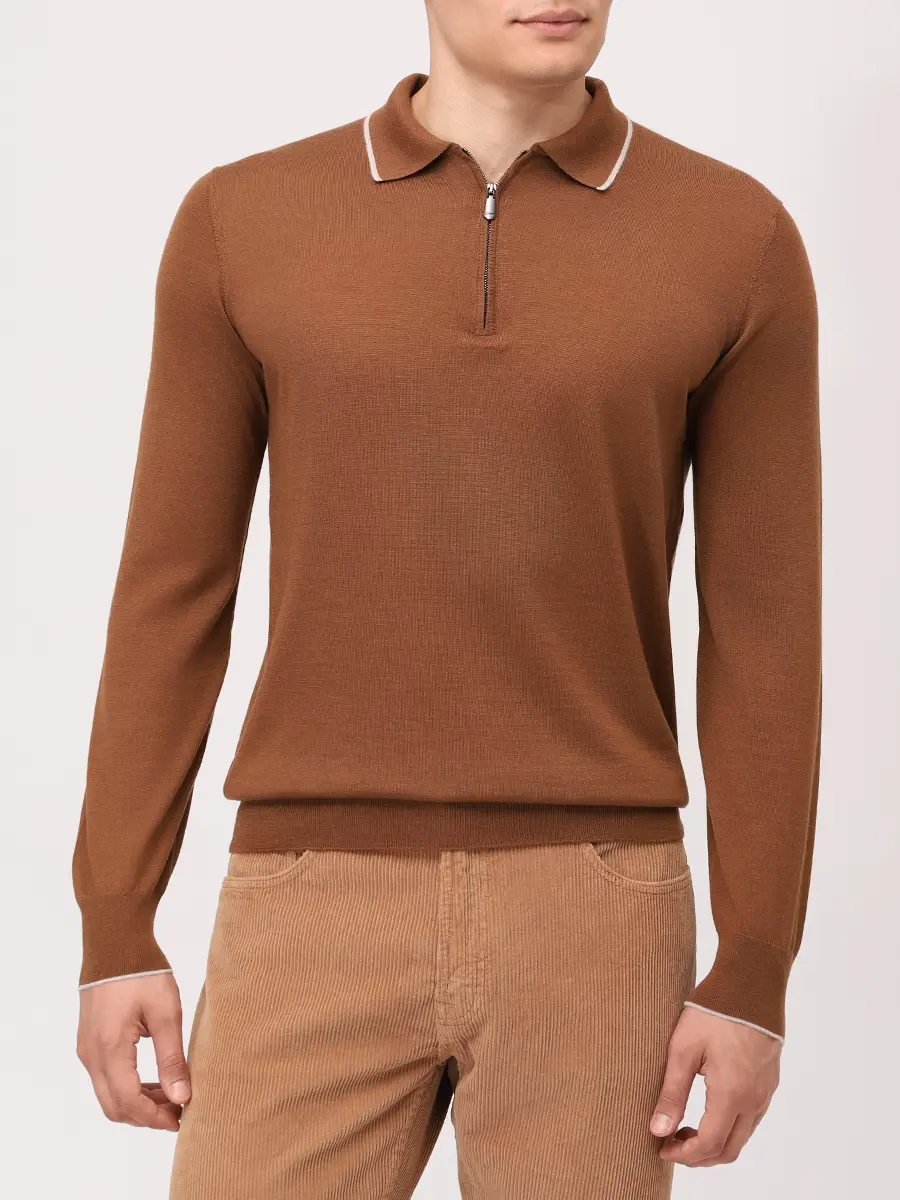 Поло из кашемира и шелка