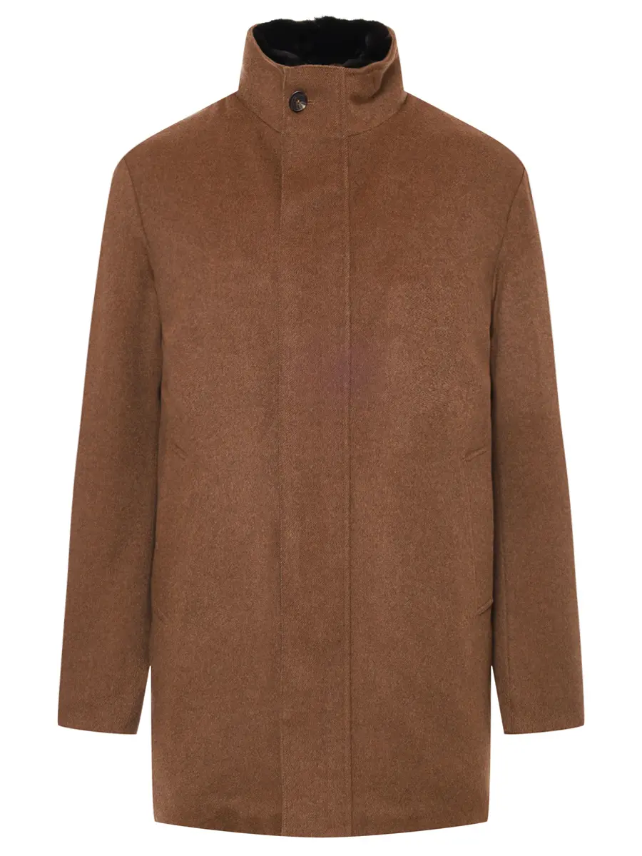 Куртка кашемировая с мехом норки