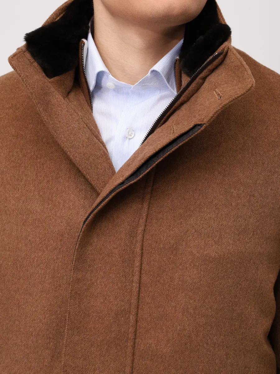 Куртка кашемировая с мехом норки