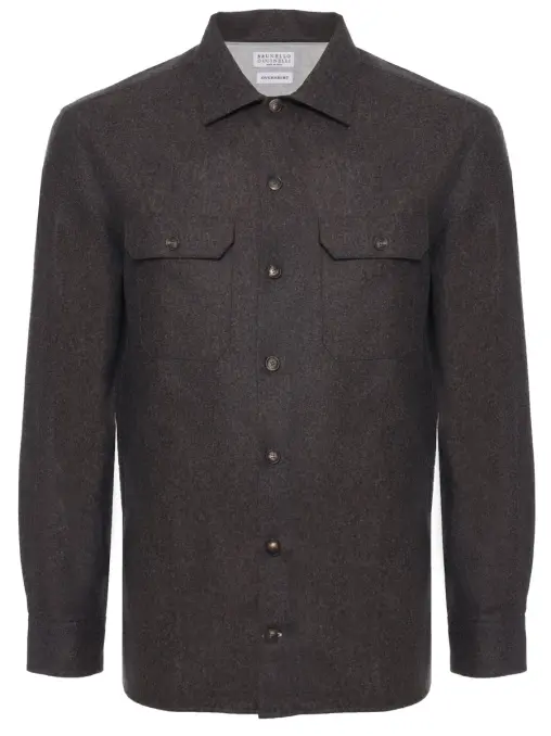 Рубашка шерстяная BRUNELLO CUCINELLI