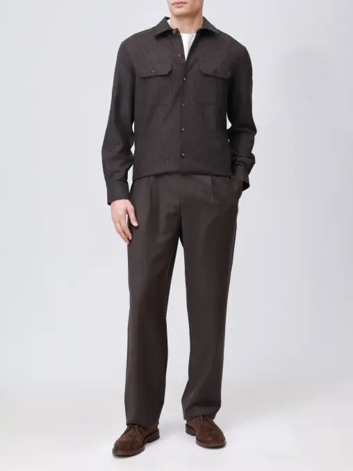 Рубашка шерстяная BRUNELLO CUCINELLI