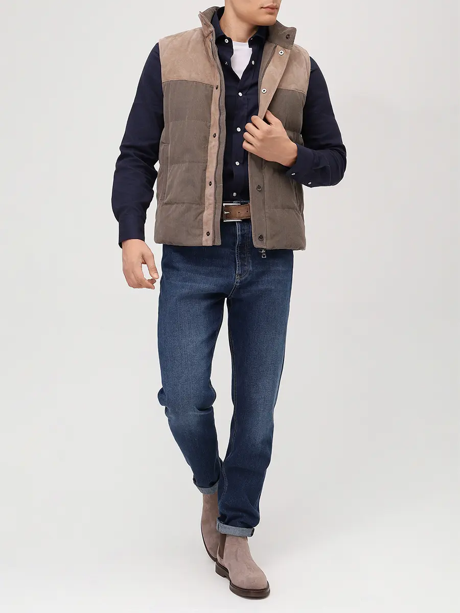 Рубашка Regular Fit из хлопка и лиоцелла