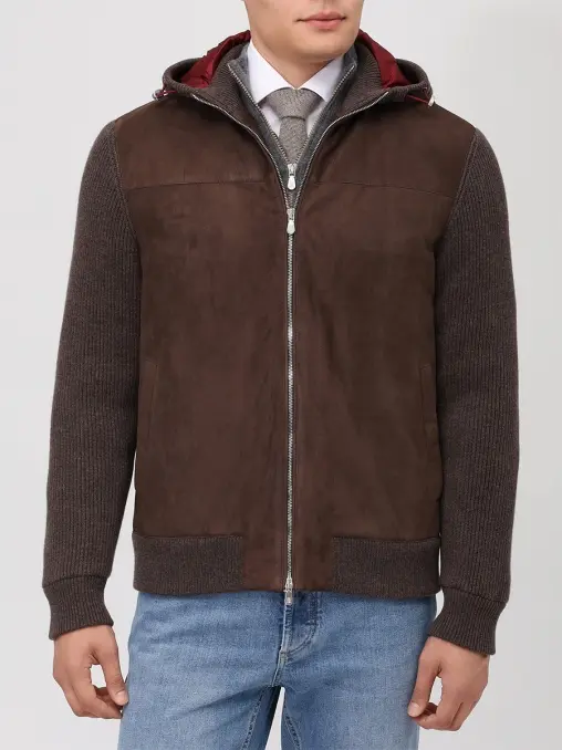 Куртка комбинированная BRUNELLO CUCINELLI