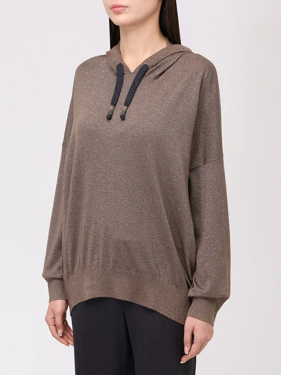 Худи из кашемира и шелка