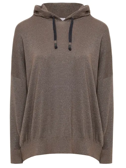 Худи из кашемира и шелка BRUNELLO CUCINELLI