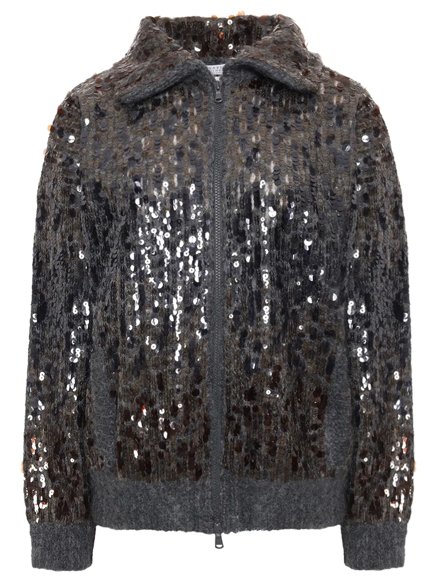 Кардиган с пайетками