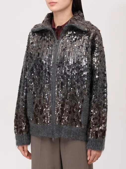 Кардиган с пайетками BRUNELLO CUCINELLI
