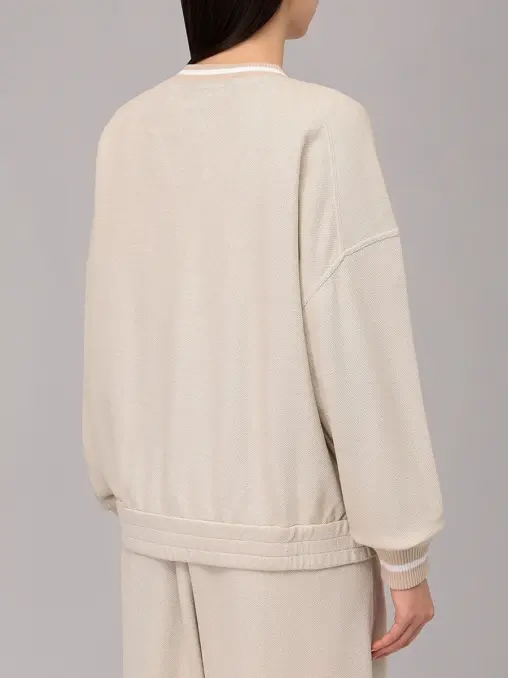 Толстовка из вискозы и хлопка BRUNELLO CUCINELLI