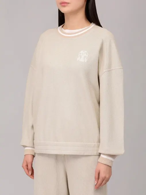 Толстовка из вискозы и хлопка BRUNELLO CUCINELLI