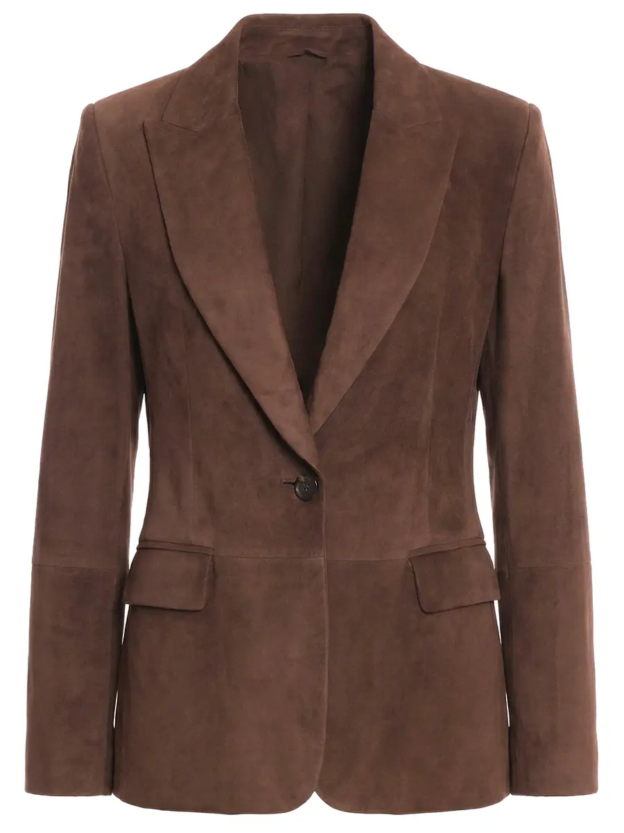 Пиджак замшевый
