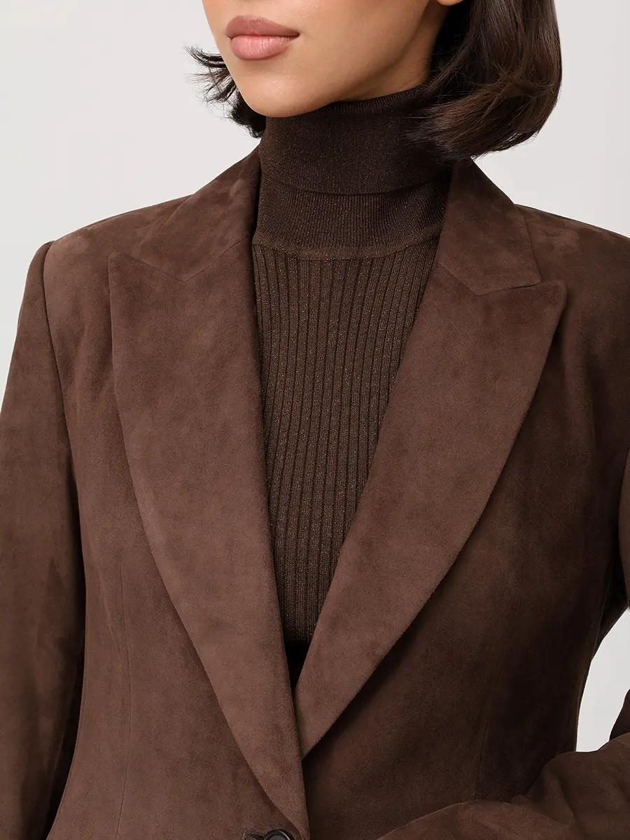 Пиджак замшевый