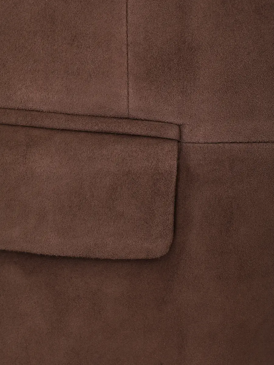 Пиджак замшевый