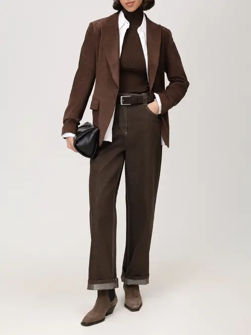 Пиджак замшевый BRUNELLO CUCINELLI