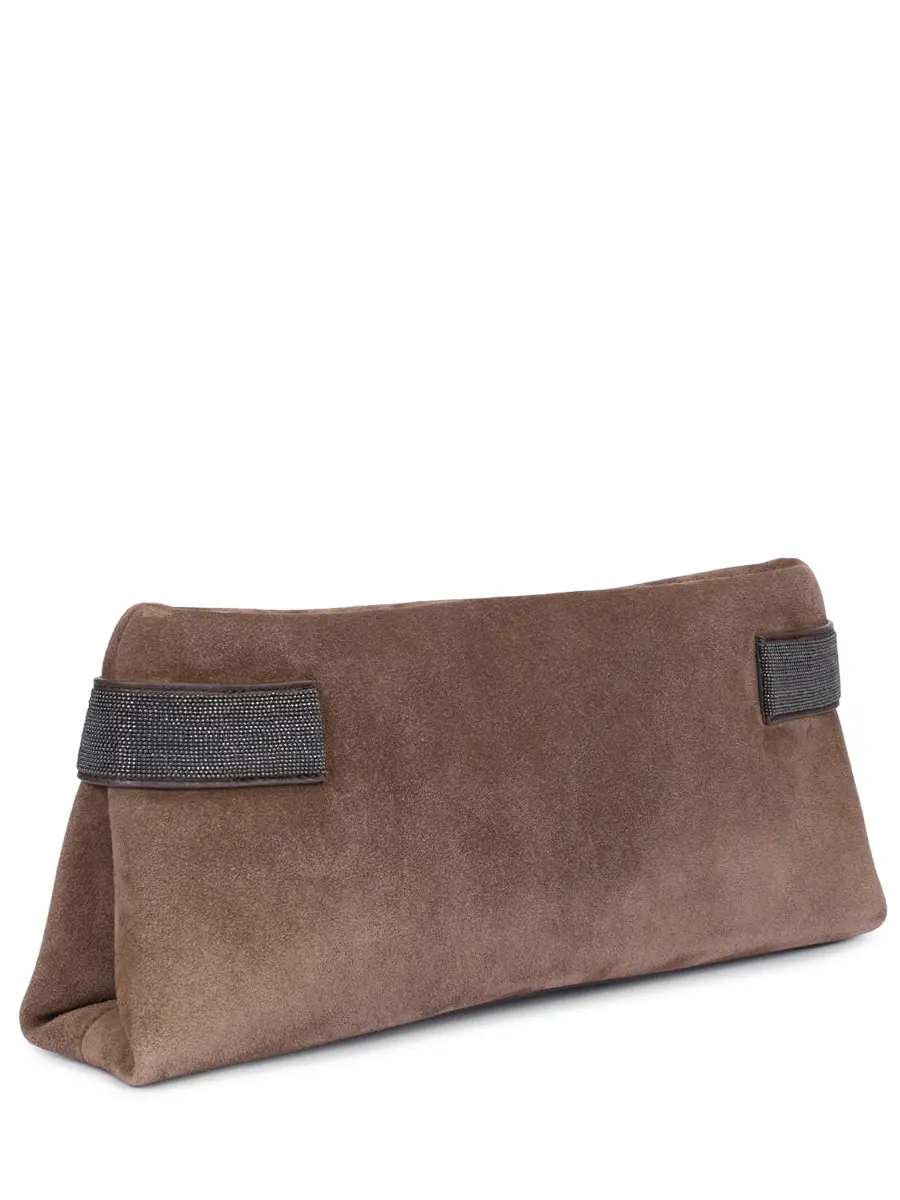 Клатч замшевый